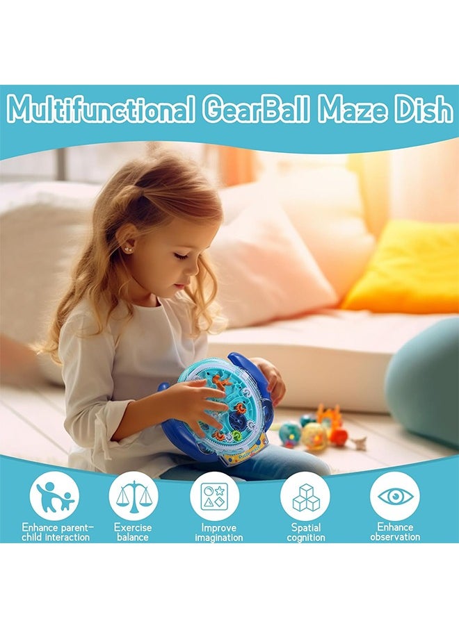 Mind Puzzles for Kids ages 3-12, 3D Maze Puzzles, Brain Games, Brain Teasers Gravity Maze Ball Puzzle Toy Gifts, Hard Challenge, Gear Wheel Labyrinth Game Maze with One Steel Marbles, Blue - pzsku/Z981D250E3DBF8C079584Z/45/_/1713322215/565fe50c-61da-450f-9d14-4ea264e73b8a