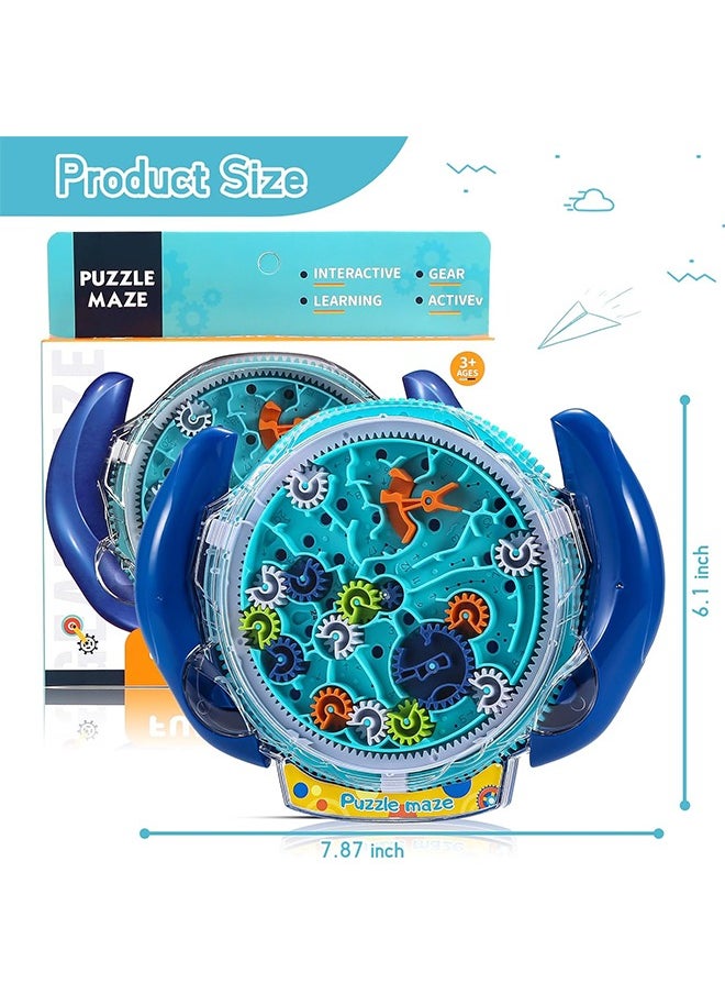 Mind Puzzles for Kids ages 3-12, 3D Maze Puzzles, Brain Games, Brain Teasers Gravity Maze Ball Puzzle Toy Gifts, Hard Challenge, Gear Wheel Labyrinth Game Maze with One Steel Marbles, Blue - pzsku/Z981D250E3DBF8C079584Z/45/_/1713322245/974108eb-e660-4a54-afdc-31515767d203