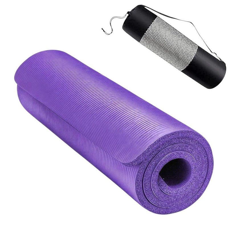 Sportq 10Mm Thick Non Slip Yoga Mat With Attached Strap Ideal For High Intensity Interval Workouts Pilates Yoga And Many Other Home Workouts - Image 1