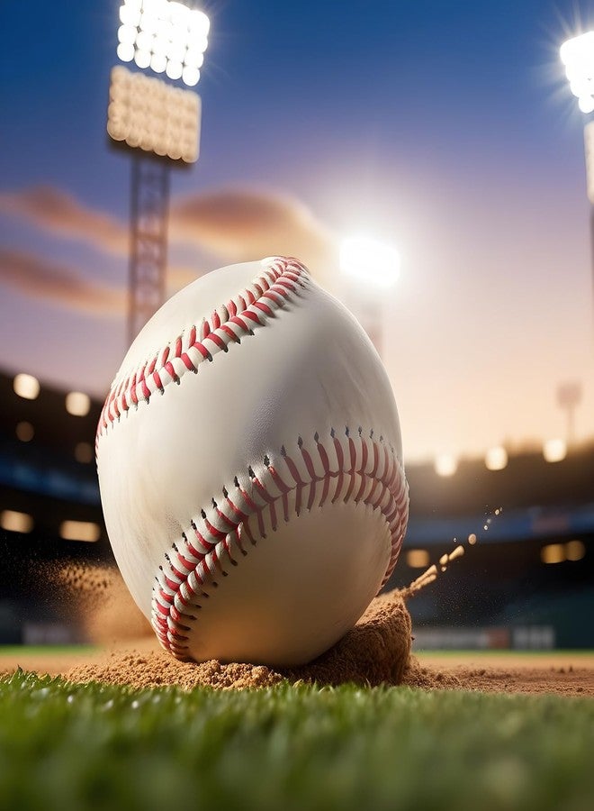 KRTOYUST® Baseball Ball,Official Size Baseballs,Composite High Performance Leather 9" Baseball Great for Youth and Adult Recreational Use Practice (Hard Ball, 3 Balls) - Image 4