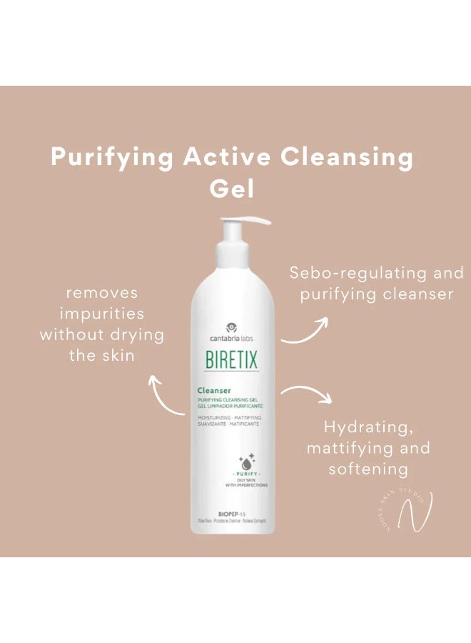 Biretix Cleanser Purifying Cleansing Gel 400ml - Image 3