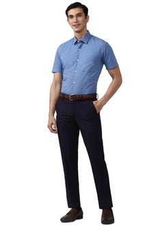 Peter England Peter England Men's Slim Fit Shirt (PESHMSLB033450_Blue 44)  - Image 5