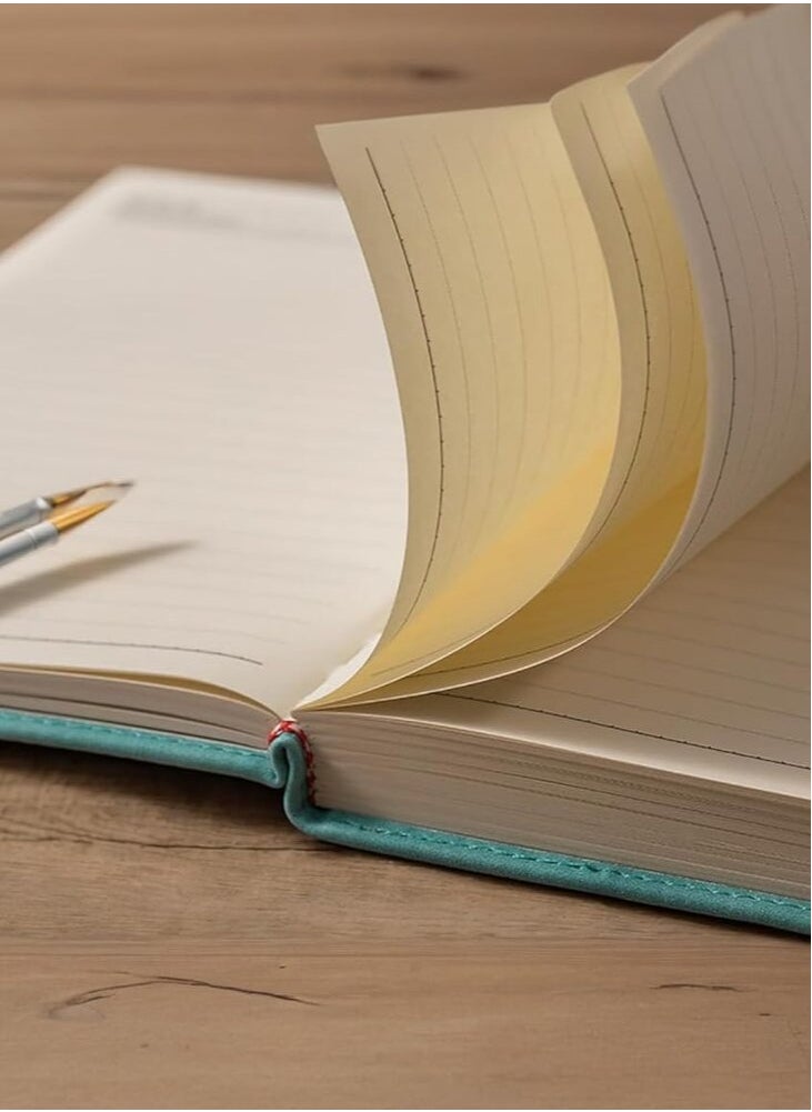 SRLIWHITE - 416-Page A5 Business Notebook – Premium PU Leather Hardcover Journal with Buckle Closure, Thick Notepad & Pen for Writing, Diary, and Office Use(Light(Black) - Image 1