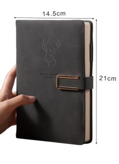 اسرلي وايت دفتر ملاحظات للأعمال بحجم A5 (أسود)  - Image 2