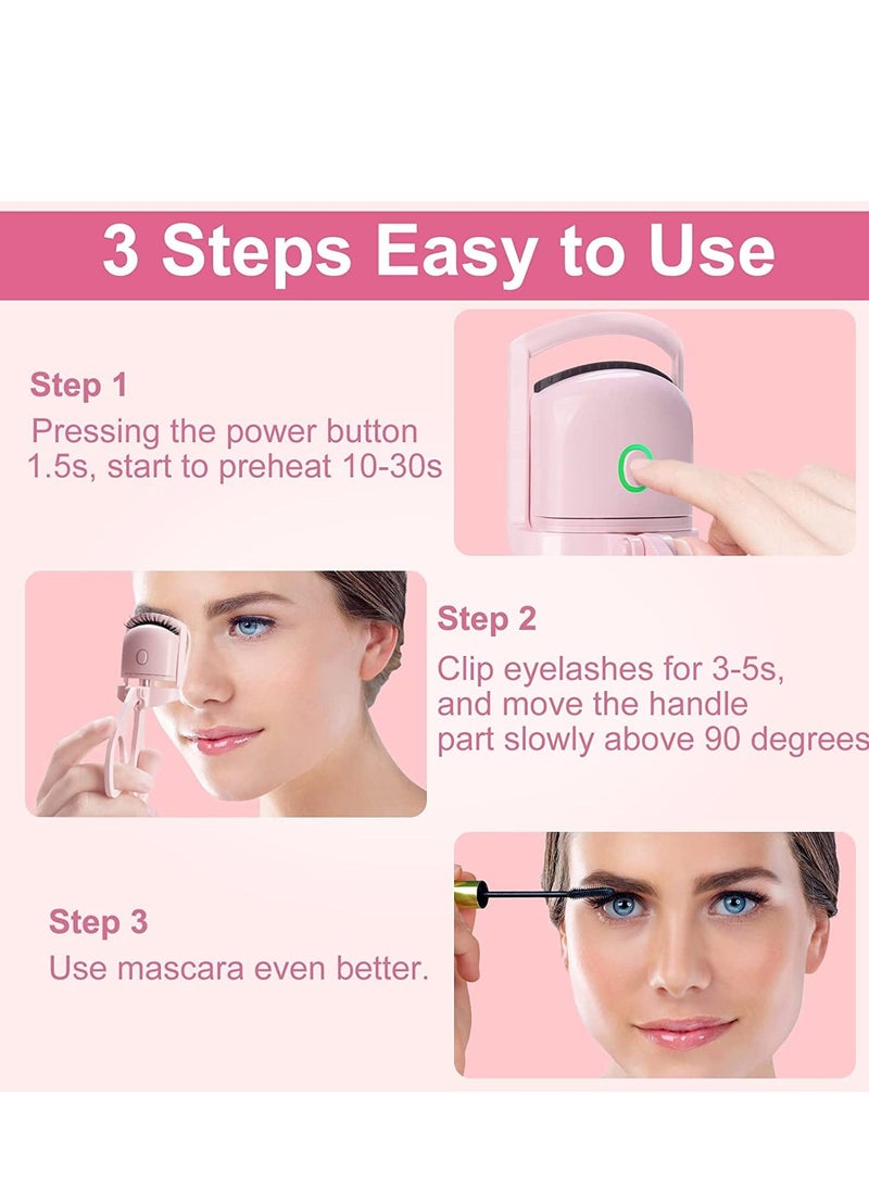 Generic Electric Eyelash Curler Heated Eyelash Curler USB Rechargeable - Image 2