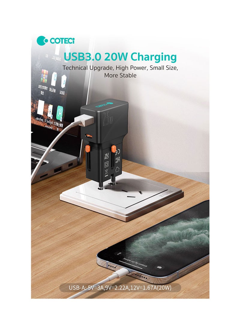 Coteetci 25W Mini 1A1C travel charger - Image 5