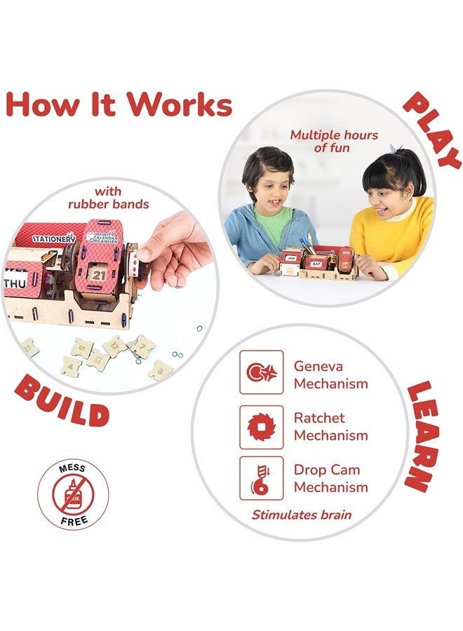 Smartivity Infinity Calendar Organizer Stem DIY Fun Toy, Best Gift For Boys & Girls age 8-14, Educational Activity Game For Kids - Image 3