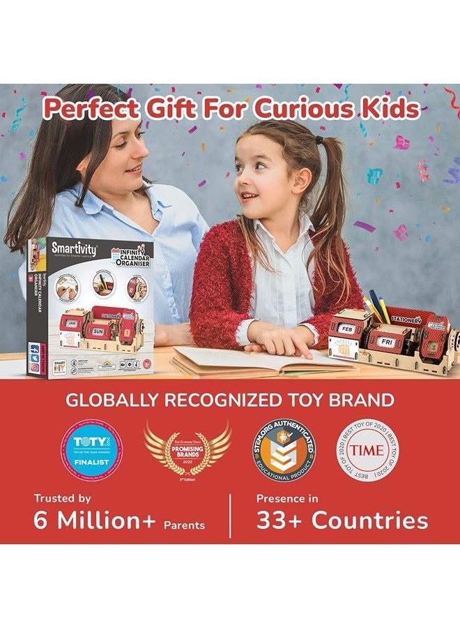 Smartivity Infinity Calendar Organizer Stem DIY Fun Toy, Best Gift For Boys & Girls age 8-14, Educational Activity Game For Kids - Image 4