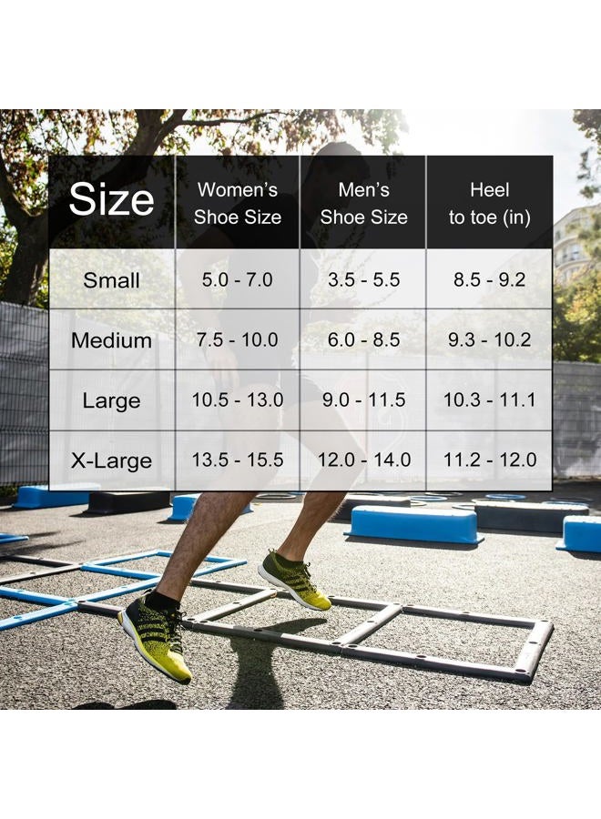 CWVLC Unisex Cushioned Compression Athletic Ankle Socks Multipack, 6-pairs White, L - Image 2