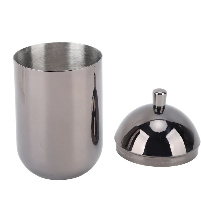 Stainless Steel Cotton Swab Holder Cute Canister for Bathroom Home Use - Image 4