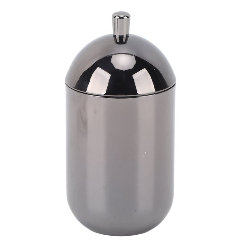 Stainless Steel Cotton Swab Holder Cute Canister for Bathroom Home Use - Image 2