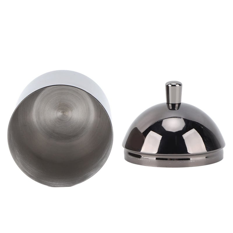 Stainless Steel Cotton Swab Holder Cute Canister for Bathroom Home Use - Image 3