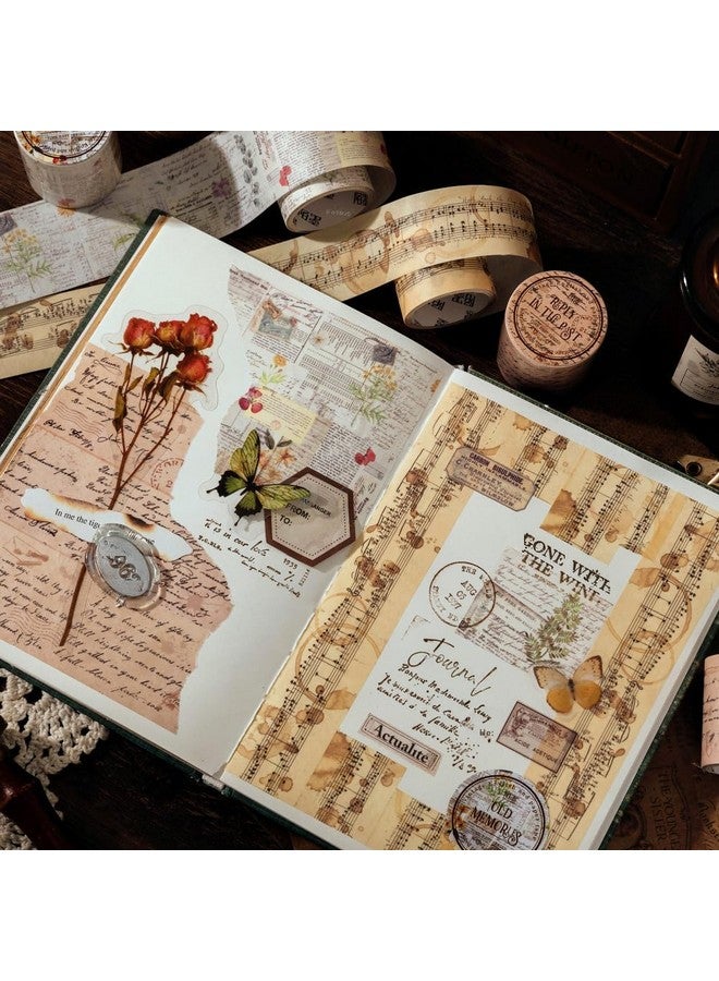 Ngel Vintage Decorative Sticker Book || Paper Cutout & Sticker Book with Paper Sticker || Aesthetic Deco Sticker Book for Scrapbooking & Creative Journaling (Pack of 1) (Paper Collage) - Image 3