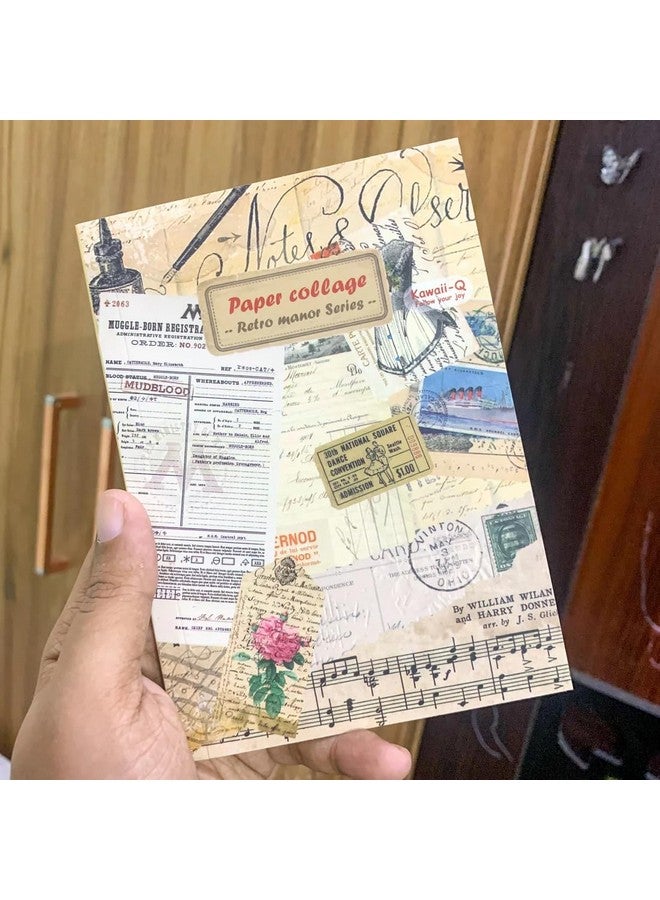 Ngel Vintage Decorative Sticker Book || Paper Cutout & Sticker Book with Paper Sticker || Aesthetic Deco Sticker Book for Scrapbooking & Creative Journaling (Pack of 1) (Paper Collage) - Image 1