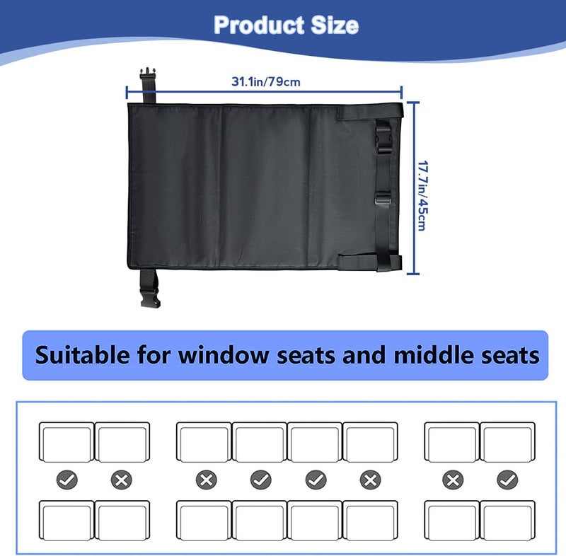 Elfzone Toddler Airplane Bed  Toddler Airplane Seat Extender Toddler Travel Essentials Portable Kids Plane Footrest Airplane Bed for ToddlerAirplane Extender for Kids - Image 5