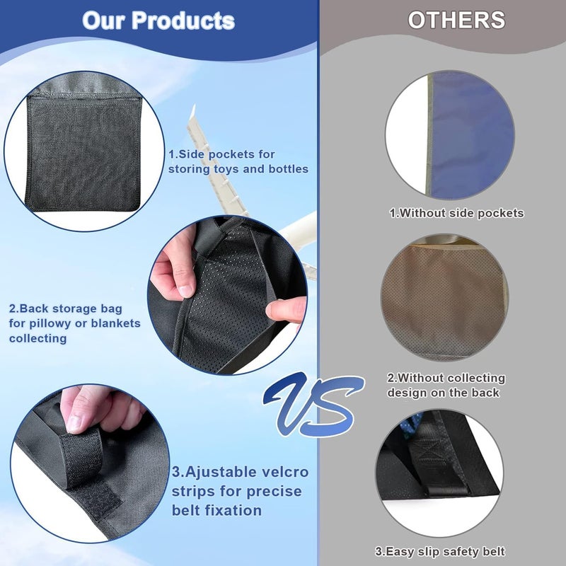 Elfzone Toddler Airplane Bed  Toddler Airplane Seat Extender Toddler Travel Essentials Portable Kids Plane Footrest Airplane Bed for ToddlerAirplane Extender for Kids - Image 4