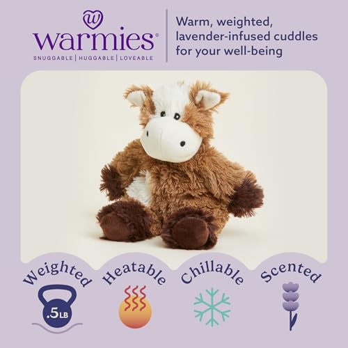 warmies Junior Microwavable & Weighted Stuffed Animals, Cow - Heated Stuffed Animal Plushie for Warmth & Comfort - Cute Soft Plush Toys for Adults & Children (Boys, Girls, Babies & Toddlers) - Image 2