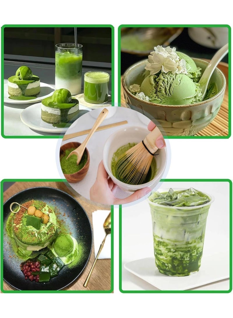 Traditional Matcha Tea Set – Handmade Bamboo Chasen Whisk (70–76 Prongs) + Chashaku Scoop for Authentic Japanese Green Tea and Matcha Ceremony Tools - Image 5