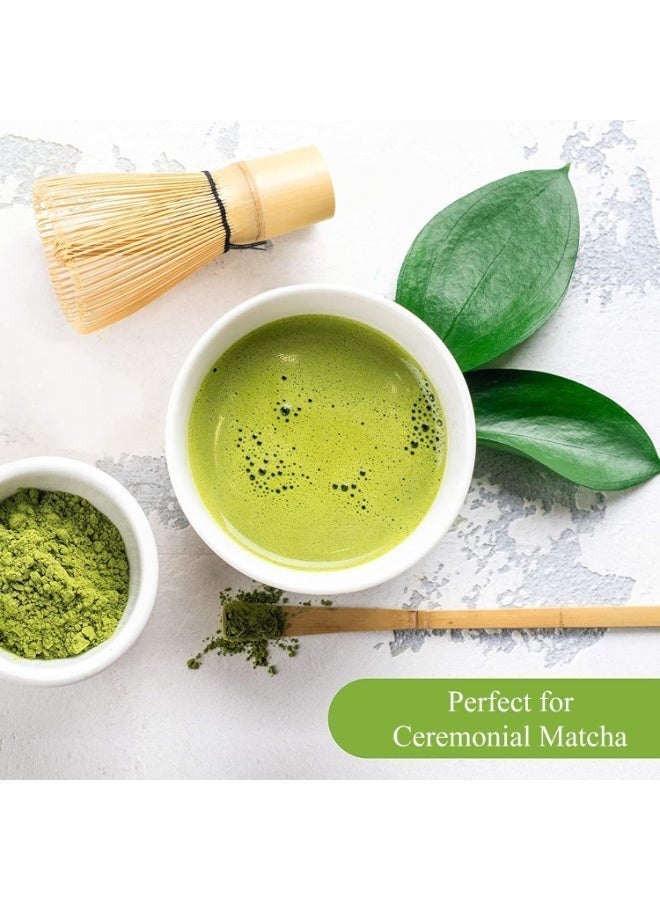 Traditional Matcha Tea Set – Handmade Bamboo Chasen Whisk (70–76 Prongs) + Chashaku Scoop for Authentic Japanese Green Tea and Matcha Ceremony Tools - Image 4