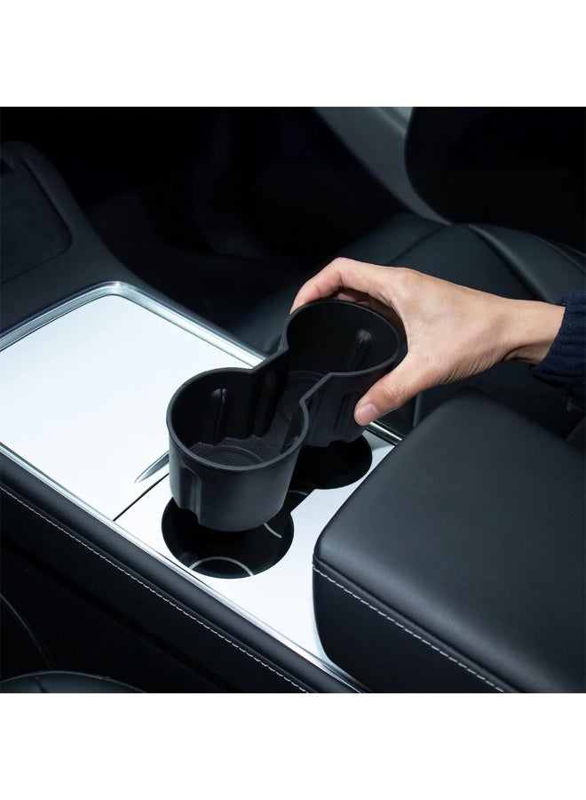 HPS Silicone Car Cup Holder Insert for Tesla Model 3 & Model Y – Anti-Slip, Custom Fit - Image 2