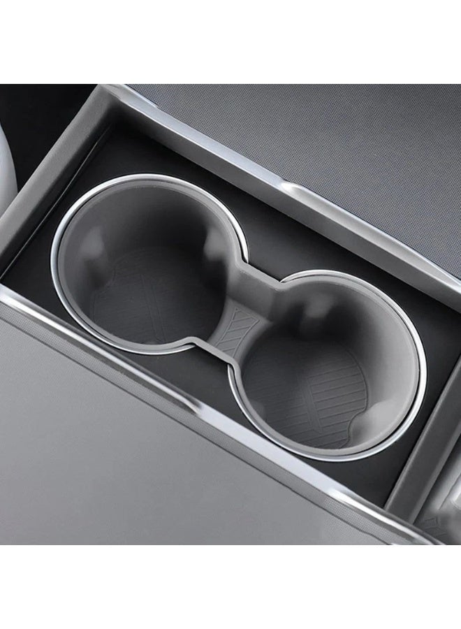 HPS Silicone Car Cup Holder Insert for Tesla Model 3 & Model Y – Anti-Slip, Custom Fit - Image 4