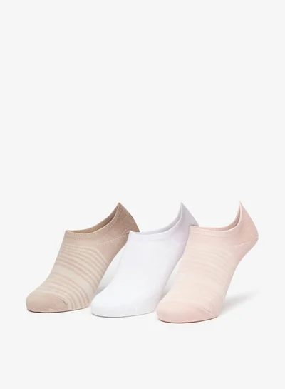 Dash Solid No Show Socks - Set of 3