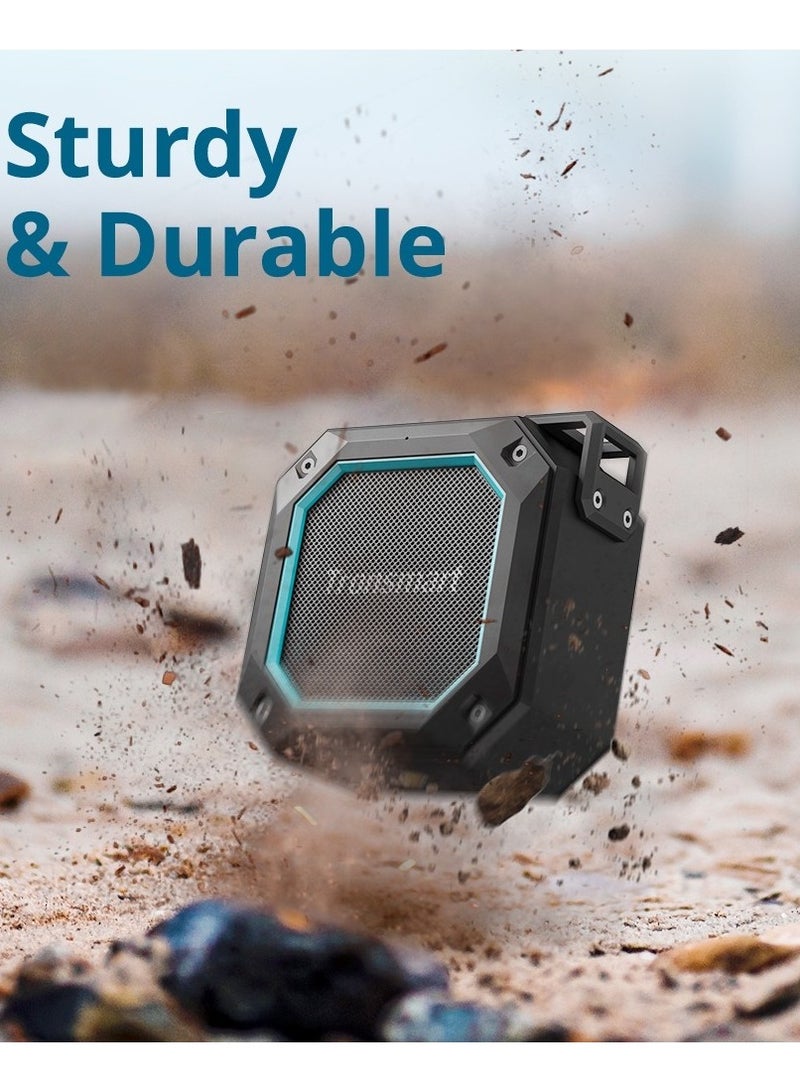 Tronsmart Groove 2 Portable Bluetooth Speaker with Deep Bass, IPX7 Waterproof Speaker with RGB Light, Bluetooth 5.3, 18H Playtime, AUX, TF Card for Shower, Outdoor, Travel - Image 4