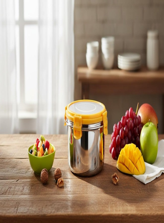 Gcrox Leak Proof Click and Seal Lock Stainless Steel Storage/Air Tight Tiffin Container/Lunch with lid 700ml - Image 2
