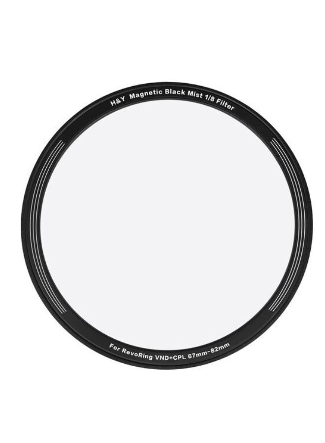 H&Y Filters Black Mist Magnetic 1/8 Clip-On Filter for RevoRing (67-82mm) - Image 1