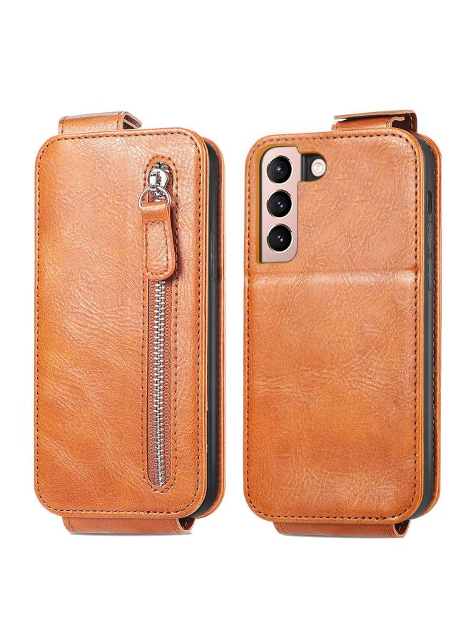 S-TOP Case For Samsung Galaxy S21 Plus 5G Zipper Wallet Vertical Flip Leather Phone Case - Image 2