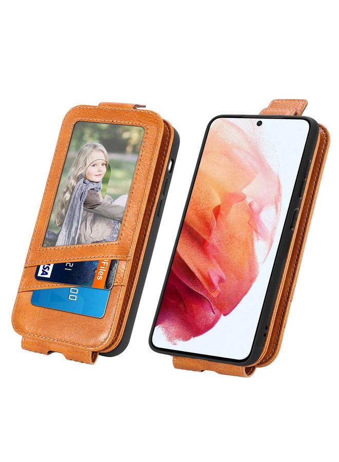 S-TOP Case For Samsung Galaxy S21 Plus 5G Zipper Wallet Vertical Flip Leather Phone Case - Image 3