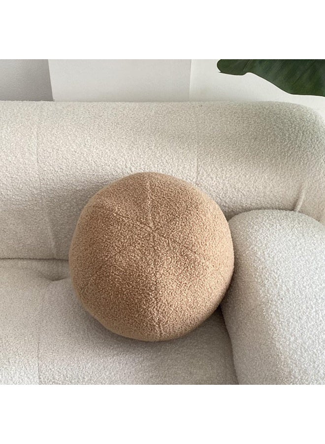 ZOVO Khaki Ball Shaped Plush Pillow,Cute Soft Waist Rest Cushion,Home Decorative Throw Pillow Used to Add Comfort and Style to A Couch,Sofa,Or Living Room. - Image 2