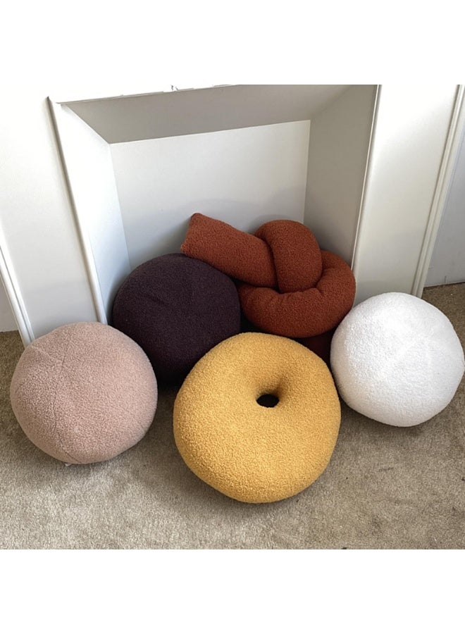 ZOVO Khaki Ball Shaped Plush Pillow,Cute Soft Waist Rest Cushion,Home Decorative Throw Pillow Used to Add Comfort and Style to A Couch,Sofa,Or Living Room. - Image 4