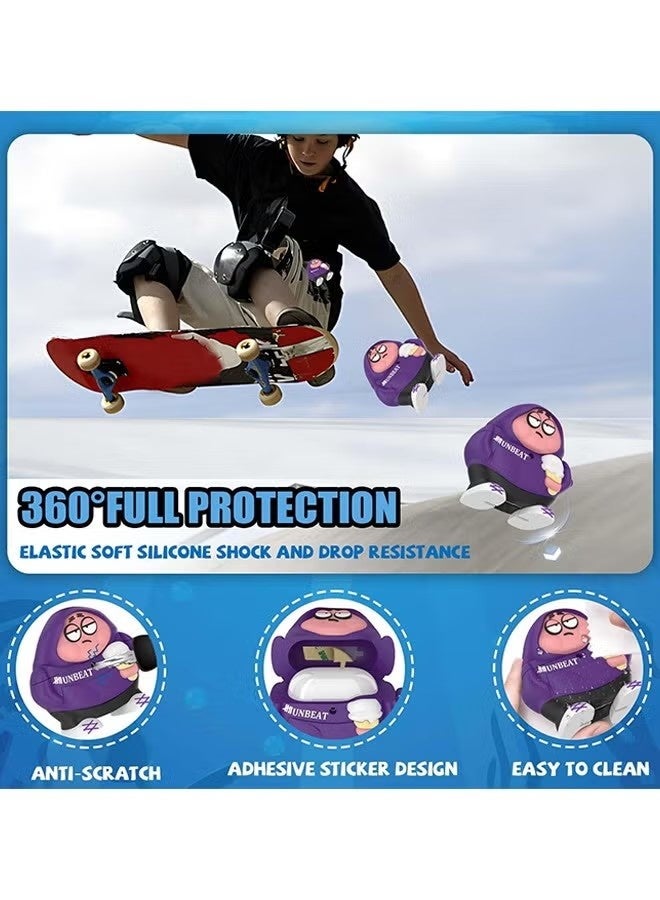 Cute Funny Case for AirPods 4 (2024), 3D Cartoon AirPods 4 Case Cute Cartoon Characters Design Silicone Cover Compatible with AirPods 4th Generation Case Accessories - Image 2