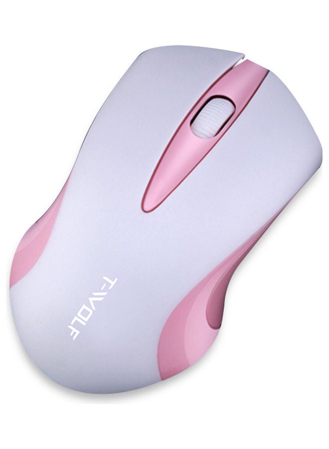 NIBEMINENT Wireless Optical Office Mouse Grey/Pink  - Image 1