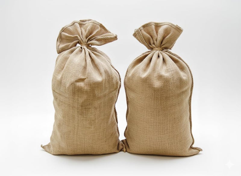 Jutemill 2 Large Burlap Bags (24"x40") | 10 oz. Natural Jute Fabric | Ideal for Potatoes, Seeds, and Garden Storage | 2-Piece Set - Image 4