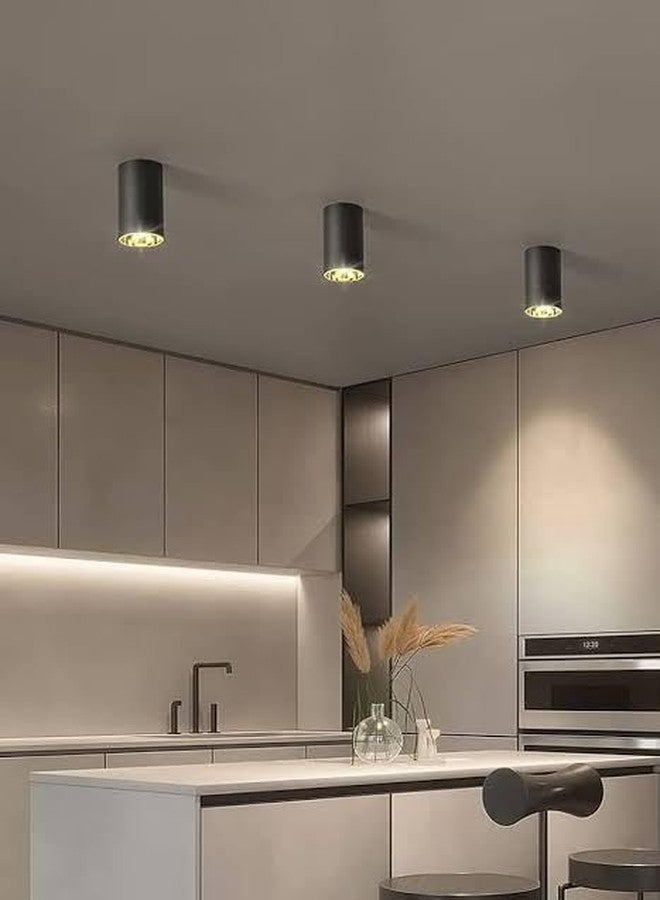 CELIGHT مصباح أسطواني من سيلايت 7 واط | مصباح موضعي | مصباح سطحي | مصباح سقف LED | هيكل أسود | أبيض طبيعي، عبوة من قطعة واحدة، مصنوع من الألومنيوم، مصباح أسطواني - Image 4