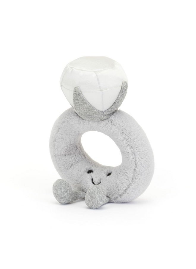 Jellycat Jellycat Amuseables Diamond Ring Stuffed Toy, 8 inches - Wedding Ring Plush - Engagement and Wedding Gift  - Image 4