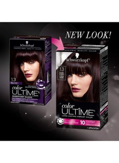 Schwarzkopf Color Ultime Permanent Hair Color Cream, 1.3 Black Cherry  - Image 2