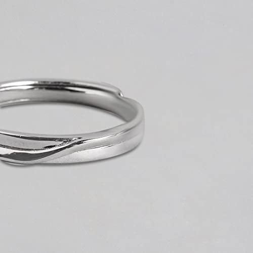 ZAVYA 925 Sterling Silver Designer Rhodium Plated Ring for Men| Gift for Men and Boys | With Certificate of Authenticity and 925 Hallmark - Image 5