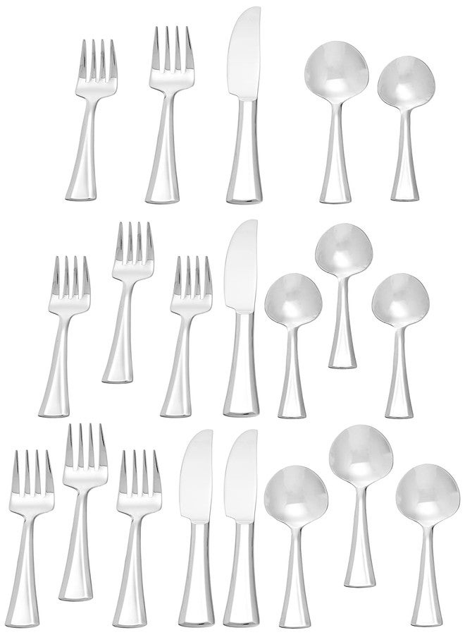 Oneida Noble 20 Piece Everyday Flatware Set, Service for 4, 18/0 Stainless Steel - Image 2