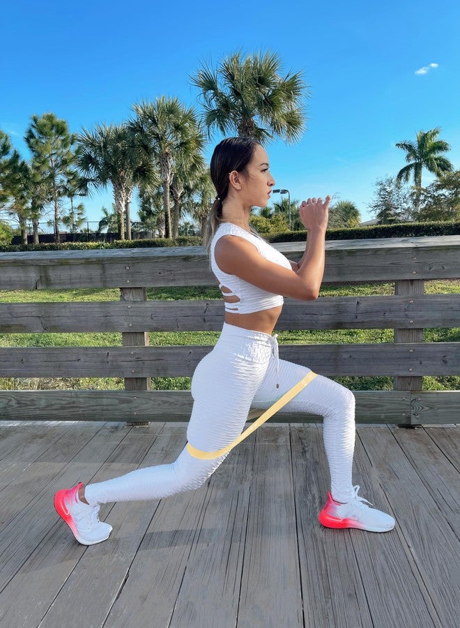 Fit Simplify Resistance Loop Exercise Bands with Instruction Guide and Carry Bag, Set of 5 - Image 5
