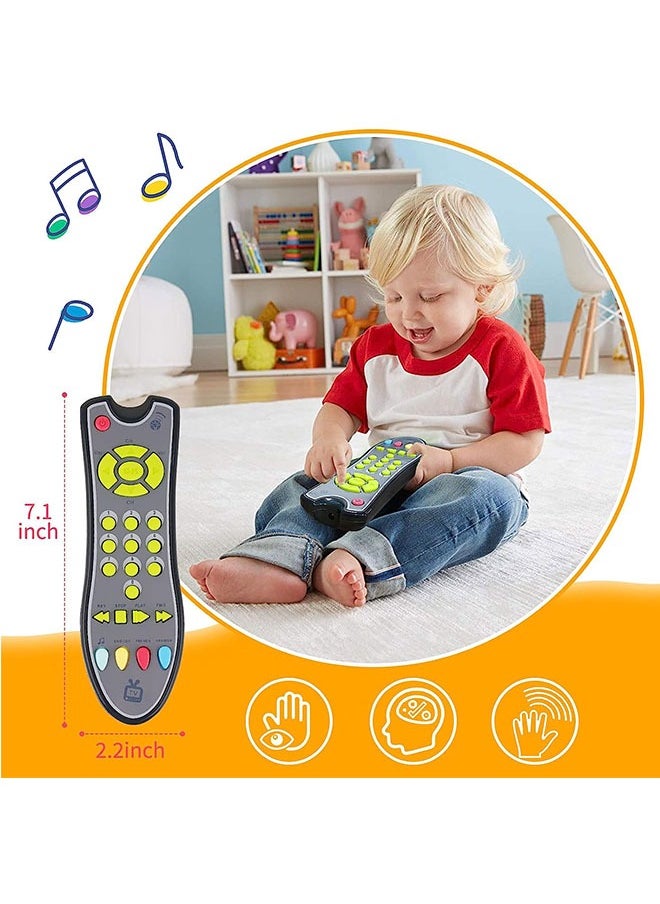 Ant - TV Remote Control Toy Early Education Toy, Light and Sound Game for 6 Months Kids, Toddlers Preschool Education Toy Game, Three Language Modes English, French and Spanish - Image 1