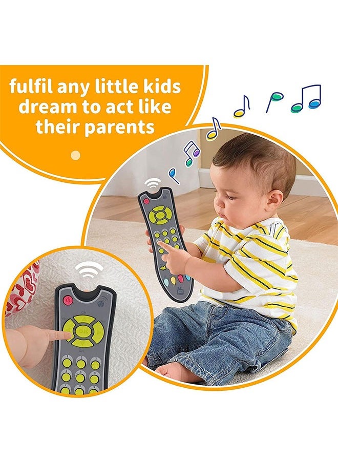 Ant - TV Remote Control Toy Early Education Toy, Light and Sound Game for 6 Months Kids, Toddlers Preschool Education Toy Game, Three Language Modes English, French and Spanish - Image 1