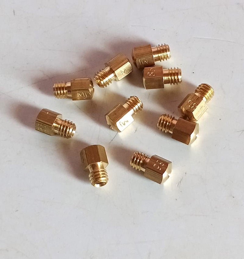 Burner Parts Brass Jet Nozzles 10 Pcs 058mm  - Image 1