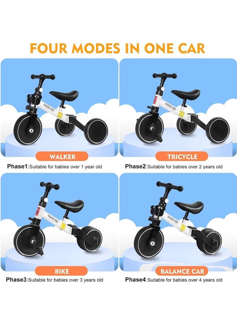 Good Boy - 4-in-1 Kids Balance Bike & Tricycle for Toddlers (1-4 Years) – Adjustable Seat, Indoor & Outdoor Ride-On Toy – Perfect First Birthday Gift for Boys & Girls - Image 1