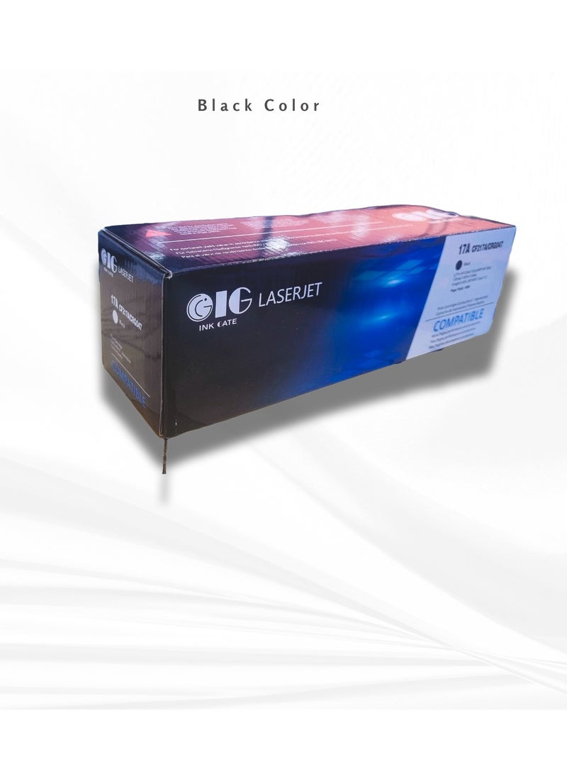 IG Compatible Black Toner Cartridge – CF217A / 217A / 17A / CRG-047 – For HP LaserJet Pro M102 / M130 Series & Canon imageCLASS LBP113w / MF113w – Up to 1600 Pages - Image 2