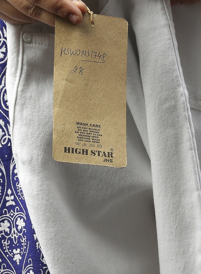 HIGH STAR Women White Jeans - Image 4