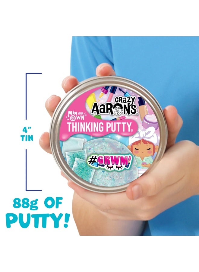 Crazy Aaron's Get Ready with Me Thinking Putty, 4" Tin with 90g of Non-Toxic Sensory Play Putty which Never Dries Out, Soft Textured Creative Fidget Toy for Boys and Girls Ages 3Y+ - Image 2