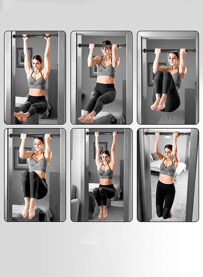 GROIC Tough Ape Doorway Pull Up Bar - Home Gym and Indoor Fitness Equipment - Foam Grip Pads, Heavy Duty Steel - Upper Body Strength Exercise Pullups Chin ups - 25-39 Inch Doorway Size, 350lbs Max Weight - Image 4